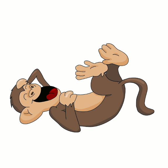 monkey laughing clipart - photo #7